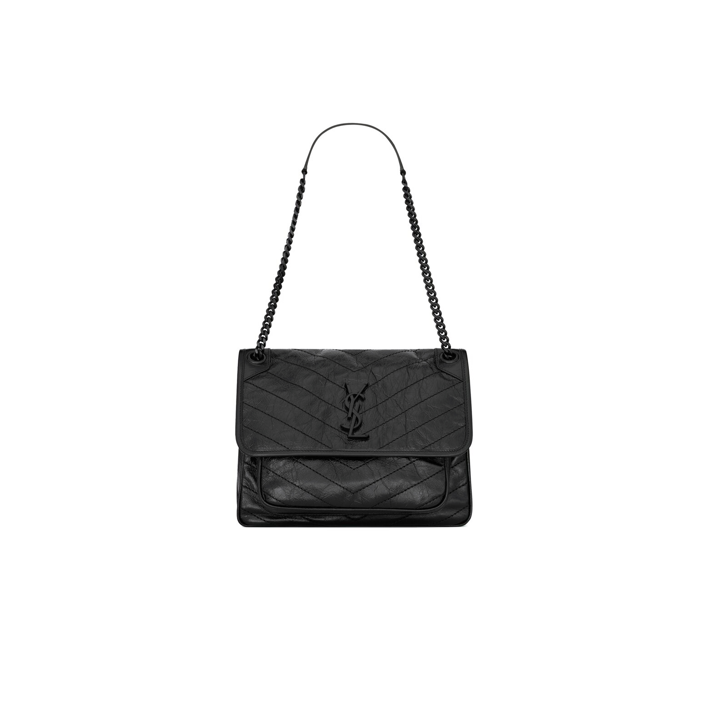 YSL NIKI MEDIUM IN VINTAGE LEATHER 6331840EN081000 (28*20*8.5cm)